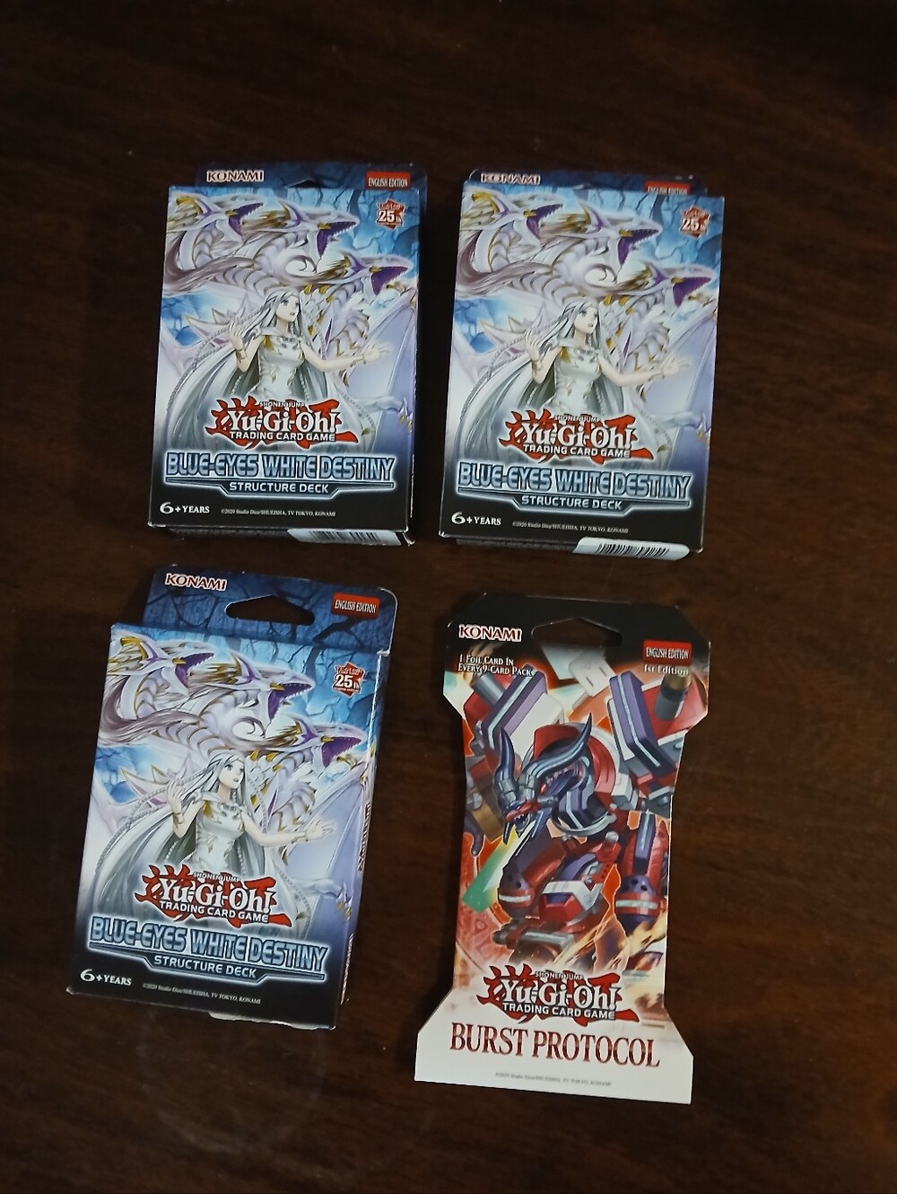 2 Konami Yu-Gi-Oh! Blue-Eyes White Destiny Structure Deck -plus Bonus Pack!